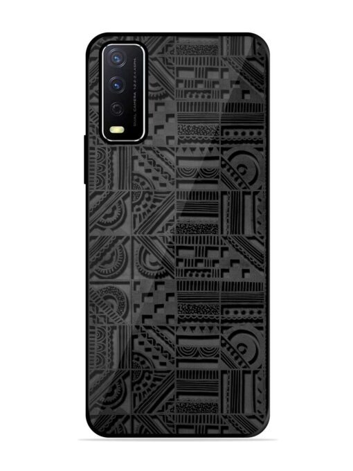 Seamless Pattern Glossy Metal Phone Cover for Vivo Y12S Zapvi