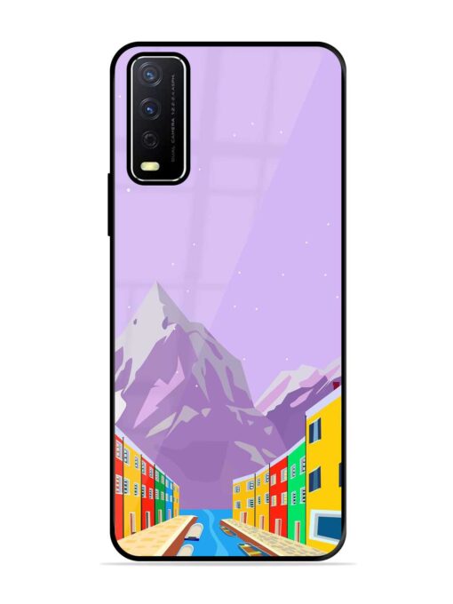 Venice City Illustration Glossy Metal Phone Cover for Vivo Y12S Zapvi