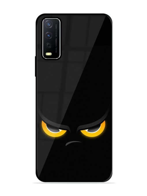 Scary Yellow Eye Glossy Metal TPU Phone Cover for Vivo Y12S Zapvi