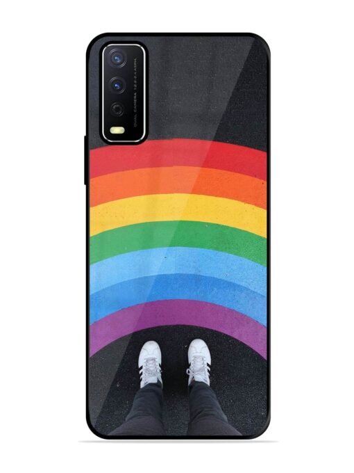 Legs Rainbow Glossy Metal TPU Phone Cover for Vivo Y12S Zapvi