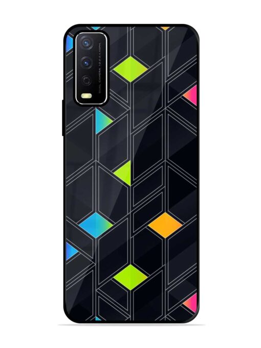 Abstract Mosaic Seamless Glossy Metal Phone Cover for Vivo Y12S Zapvi