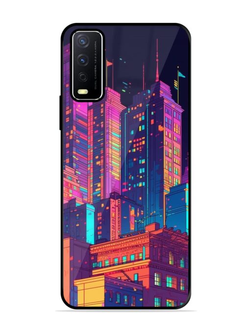 City View Glossy Metal Phone Cover for Vivo Y12S Zapvi