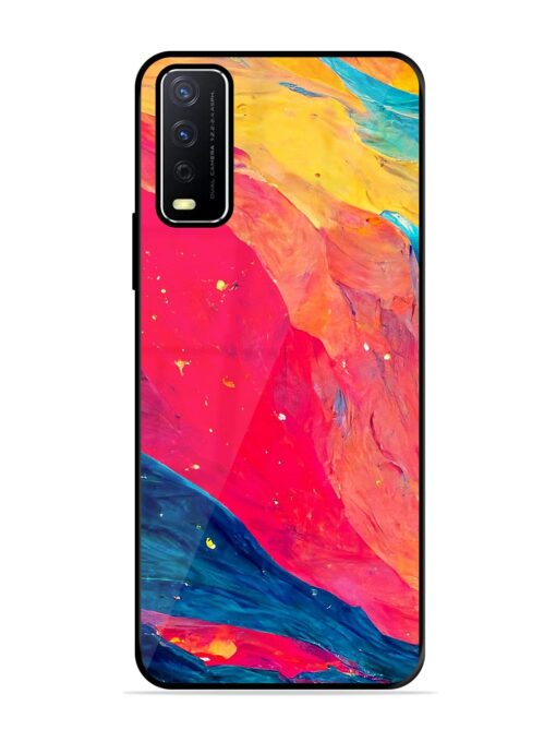 Starry Night Glossy Metal Phone Cover for Vivo Y12S Zapvi