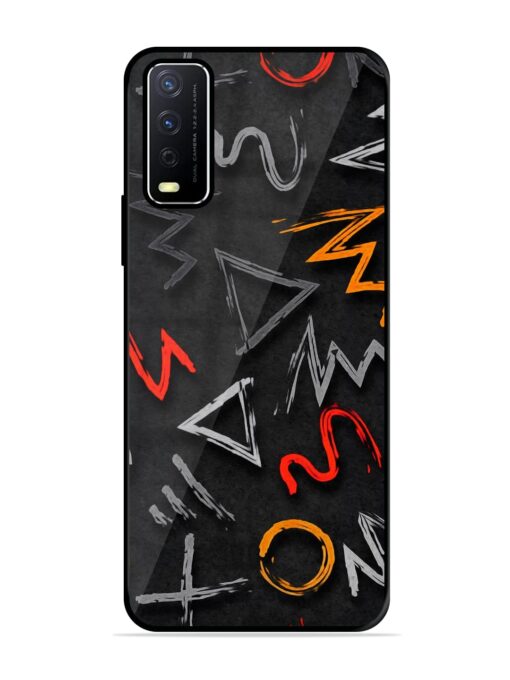 Grungy Graffiti Glossy Metal Phone Cover for Vivo Y12S Zapvi