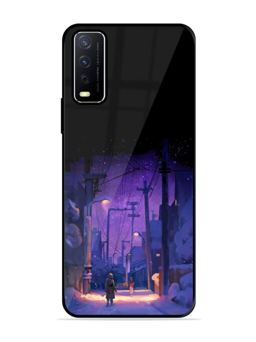 Winter Anime Art Glossy Metal Phone Cover for Vivo Y12S Zapvi