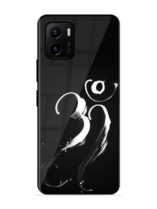 Om Logo Glossy Metal Phone Cover for Vivo Y15S Zapvi