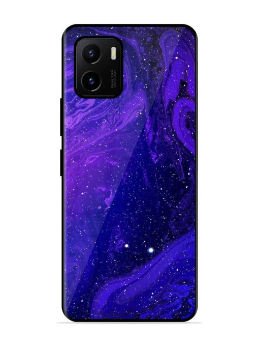 Galaxy Acrylic Abstract Art Glossy Metal Phone Cover for Vivo Y15S Zapvi