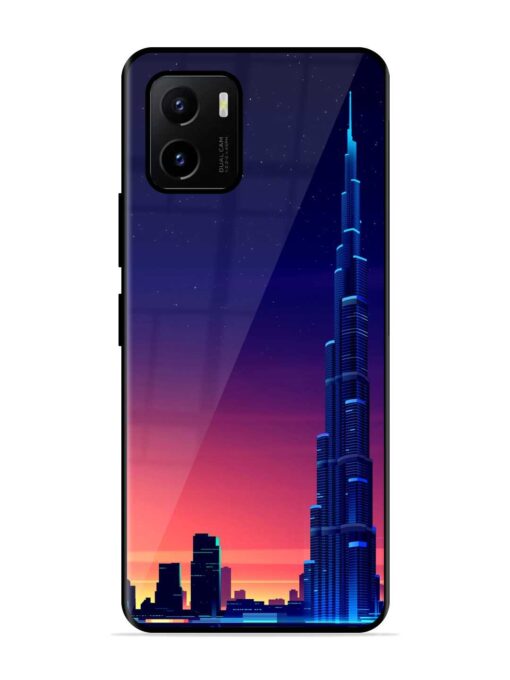 Burj Khalifa Abstract Glossy Metal Phone Cover for Vivo Y15S Zapvi