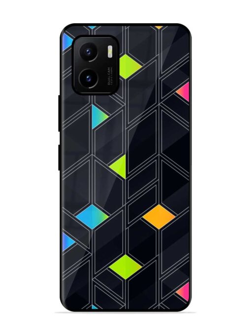 Abstract Mosaic Seamless Glossy Metal Phone Cover for Vivo Y15S Zapvi