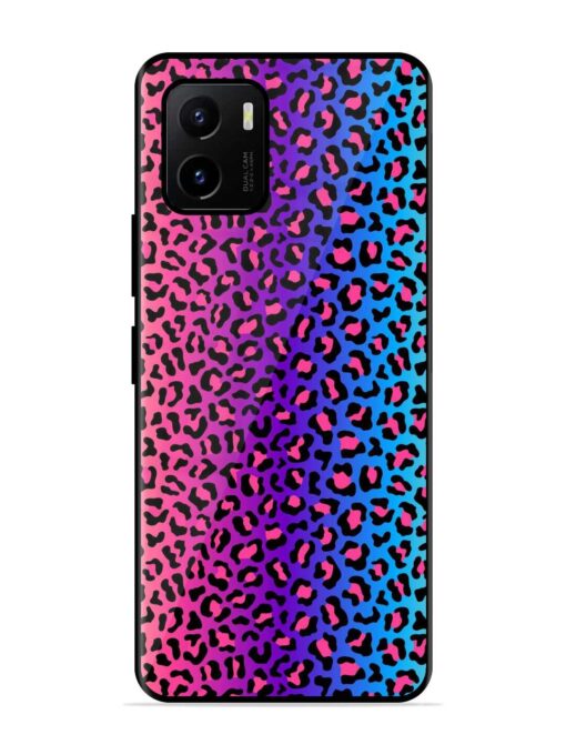 Colorful Leopard Seamless Glossy Metal Phone Cover for Vivo Y15S Zapvi