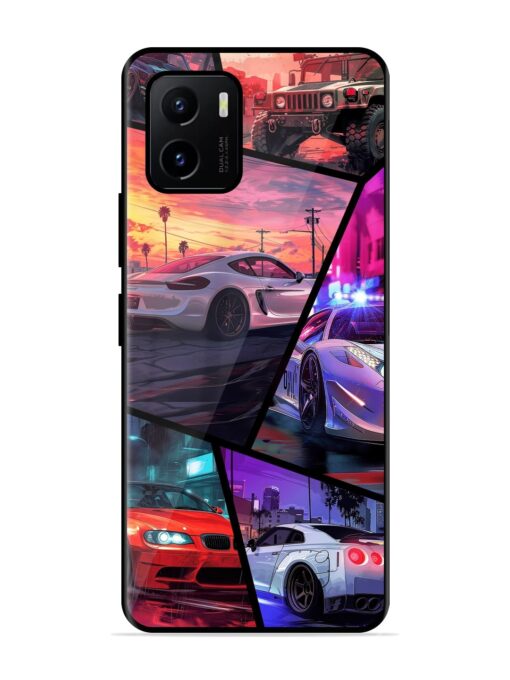 Ride In Pixels Glossy Metal Phone Cover for Vivo Y15S Zapvi