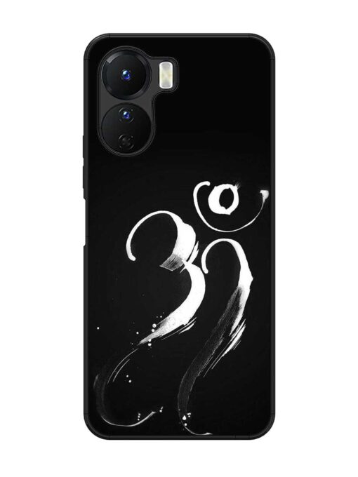 Om Logo Glossy Metal Phone Cover for Vivo Y16