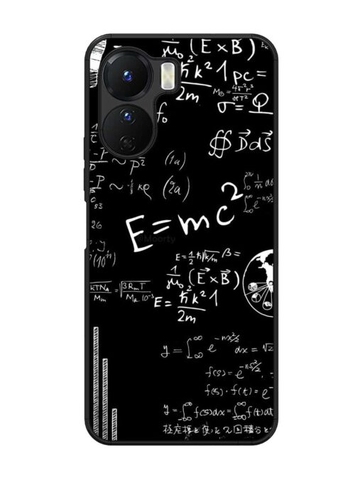 E=Mc2 Mass?Energy Equivalence Glossy Metal Phone Cover for Vivo Y16 Zapvi