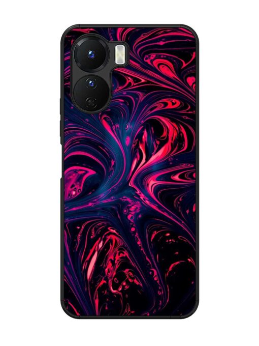 Abstract Background Glossy Metal Phone Cover for Vivo Y16 Zapvi