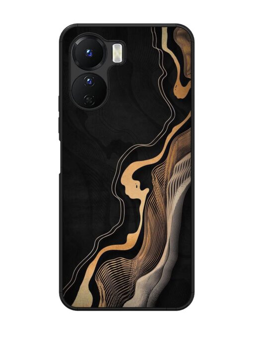 Abstract Art Glossy Metal TPU Phone Cover for Vivo Y16 Zapvi