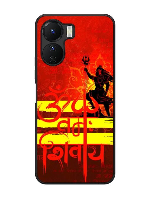 Illustration Lord Shiva Glossy Metal TPU Phone Cover for Vivo Y16