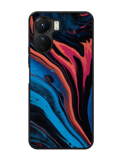 Liquefied Art Glossy Metal TPU Phone Cover for Vivo Y16