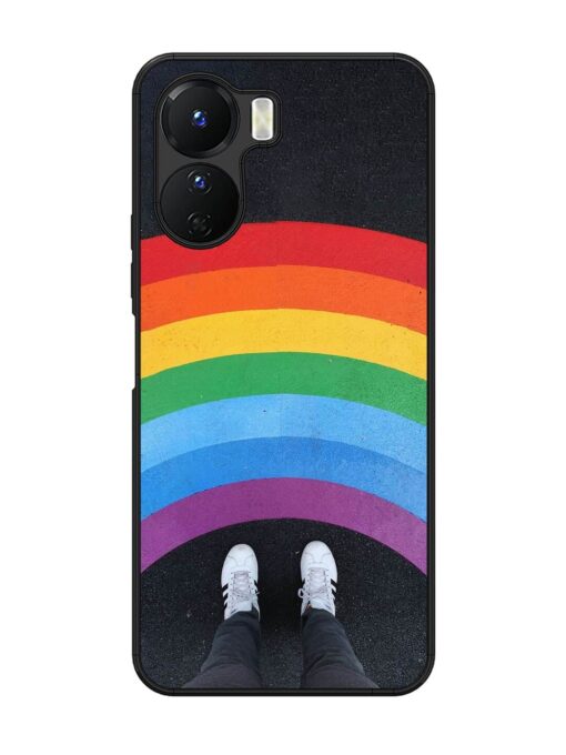 Legs Rainbow Glossy Metal TPU Phone Cover for Vivo Y16