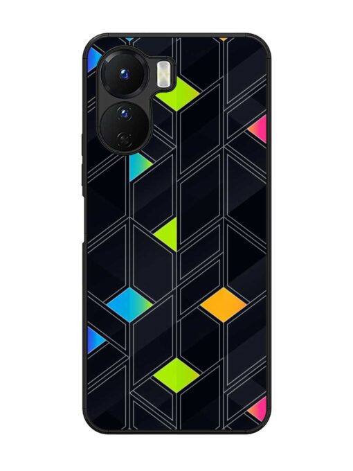 Abstract Mosaic Seamless Glossy Metal Phone Cover for Vivo Y16 Zapvi