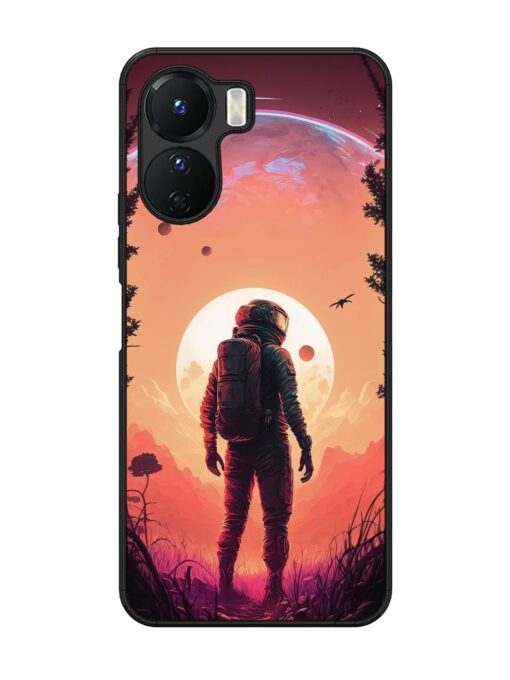 Red Sky At Morning Glossy Metal Phone Cover for Vivo Y16 Zapvi