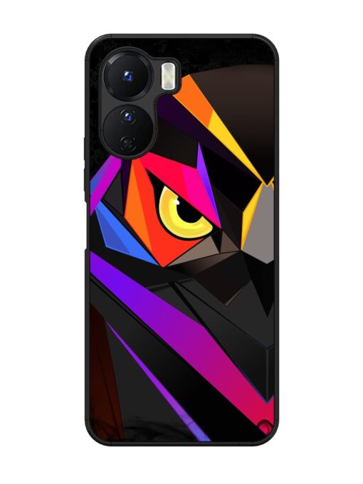 Wpap Owl Glossy Metal Phone Cover for Vivo Y16