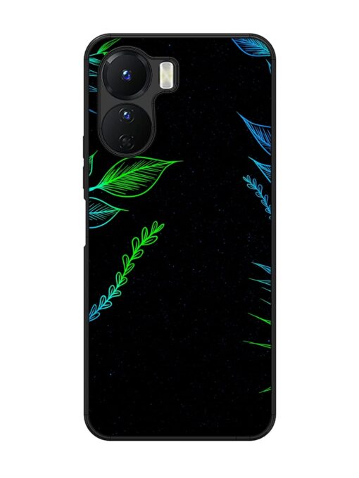 Aesthetic Neon Glossy Metal Phone Cover for Vivo Y16 Zapvi