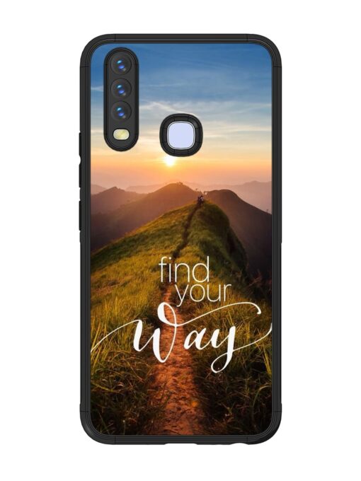 Find Your Way Glossy Metal Phone Cover for Vivo Y17 Zapvi