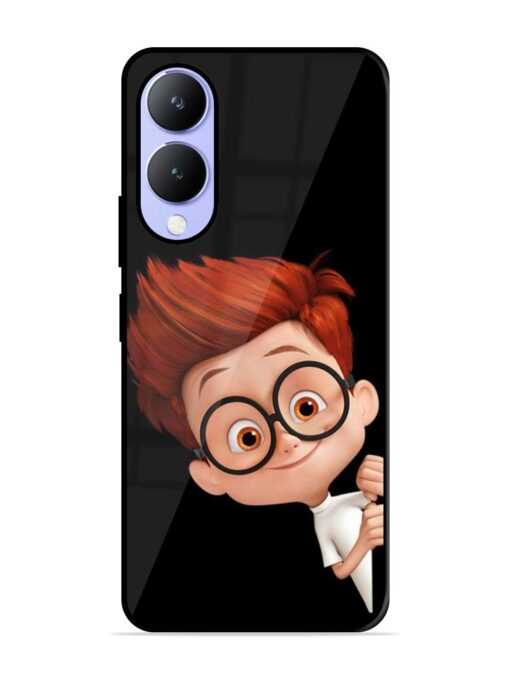 Smart Boy Cartoon Glossy Metal Phone Cover for Vivo Y17S