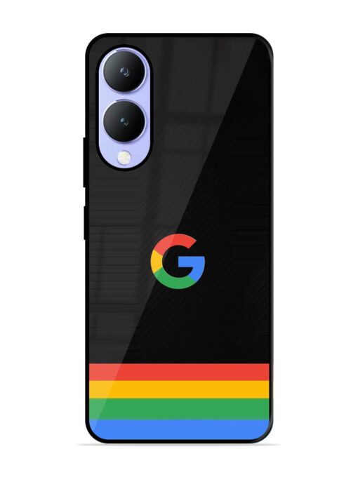 Google Logo Art Glossy Metal Phone Cover for Vivo Y17S