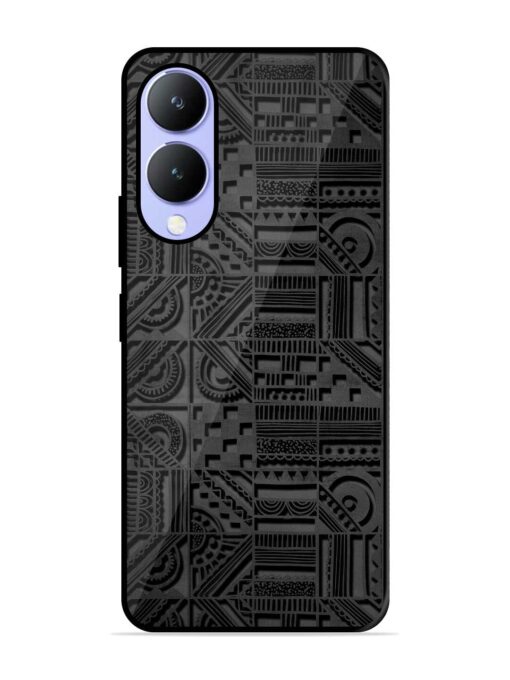 Seamless Pattern Glossy Metal Phone Cover for Vivo Y17S