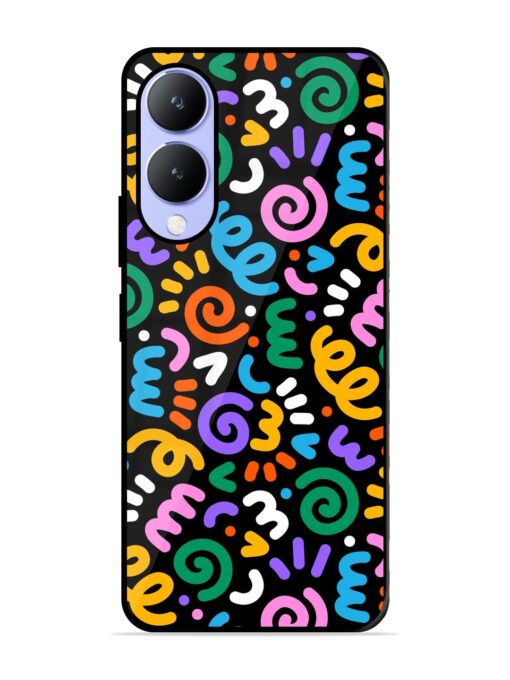 Colorful Seamless Vector Glossy Metal Phone Cover for Vivo Y17S