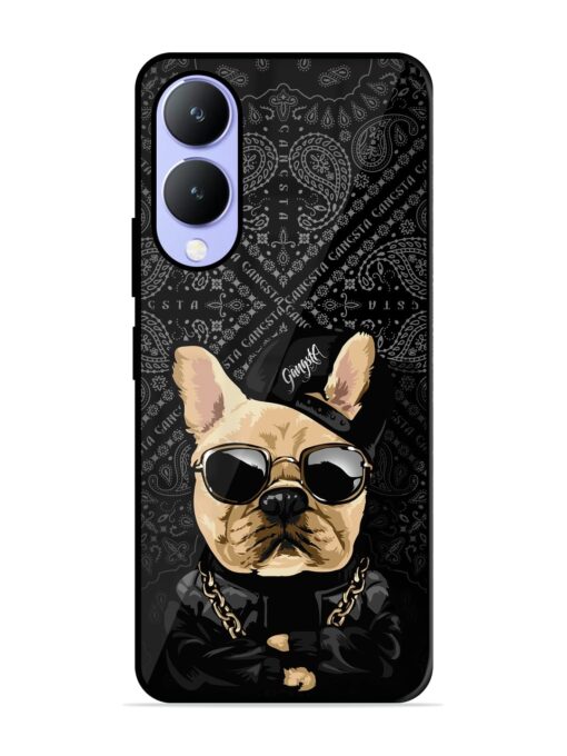 Gangsta Cool Sunmetales Dog Glossy Metal Phone Cover for Vivo Y17S