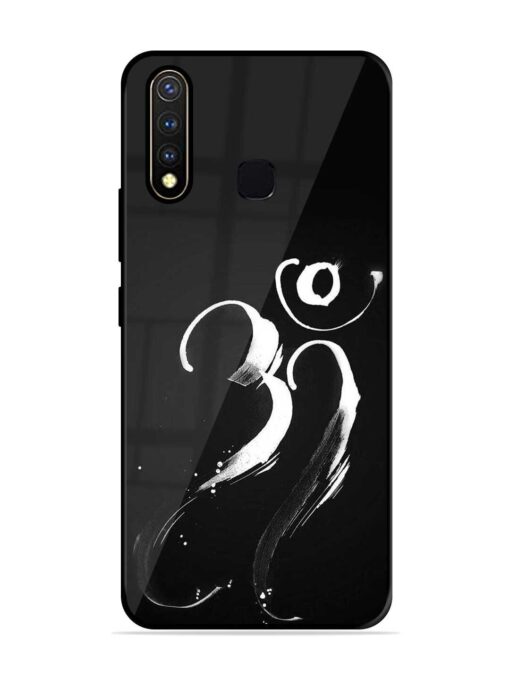 Om Logo Glossy Metal Phone Cover for Vivo Y19 Zapvi