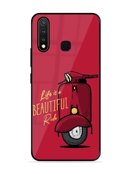 Life Is Beautiful Rides Glossy Metal Phone Cover for Vivo Y19 Zapvi