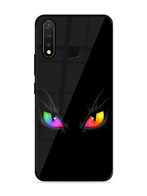 Cat Eyes Glossy Metal Phone Cover for Vivo Y19 Zapvi