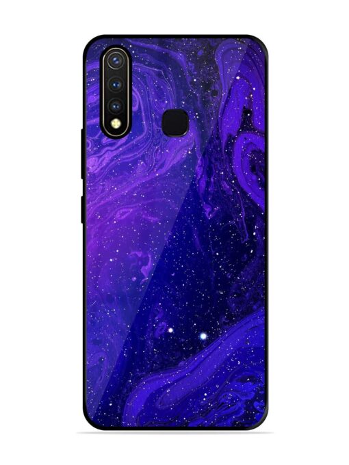 Galaxy Acrylic Abstract Art Glossy Metal Phone Cover for Vivo Y19 Zapvi