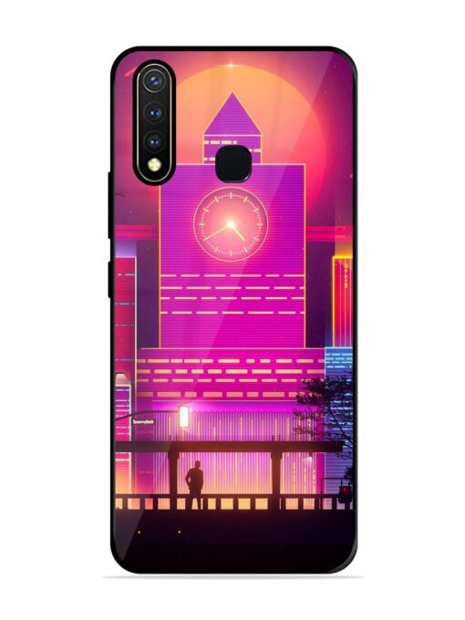 Clock Tower Glossy Metal TPU Phone Cover for Vivo Y19 Zapvi