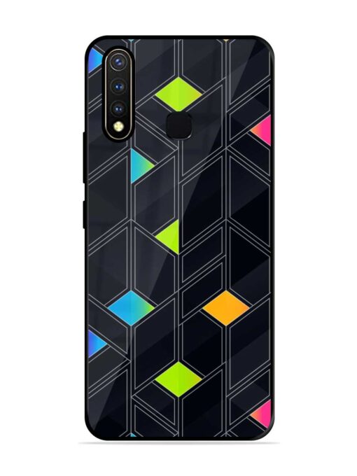 Abstract Mosaic Seamless Glossy Metal Phone Cover for Vivo Y19 Zapvi