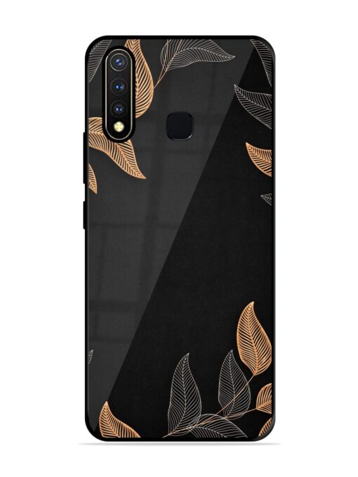 Foliage Art Glossy Metal Phone Cover for Vivo Y19 Zapvi