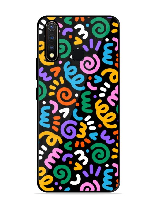 Colorful Seamless Vector Glossy Metal Phone Cover for Vivo Y19 Zapvi