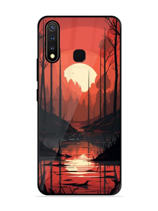 Natural Landscape Glossy Metal Phone Cover for Vivo Y19 Zapvi