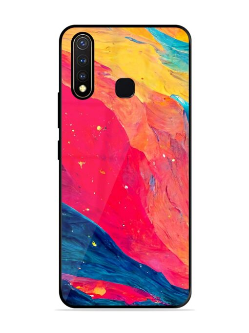 Starry Night Glossy Metal Phone Cover for Vivo Y19 Zapvi