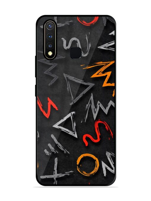 Grungy Graffiti Glossy Metal Phone Cover for Vivo Y19 Zapvi