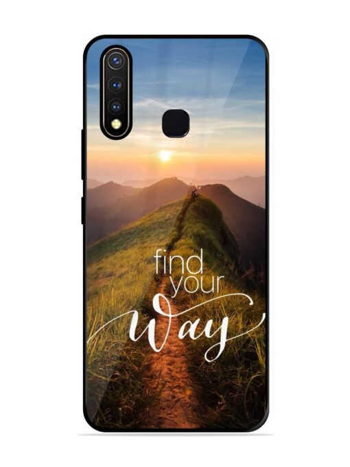 Find Your Way Glossy Metal Phone Cover for Vivo Y19 Zapvi