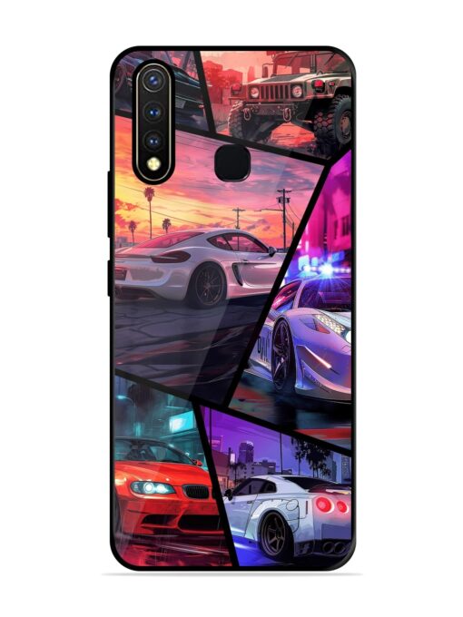 Ride In Pixels Glossy Metal Phone Cover for Vivo Y19 Zapvi