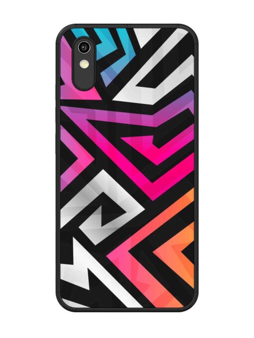 Rainbow Seamless Glossy Metal Phone Cover for Vivo Y1S Zapvi