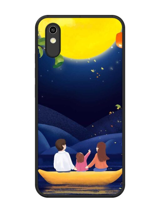 Happy Family And Beautiful View Glossy Metal Phone Cover for Vivo Y1S Zapvi