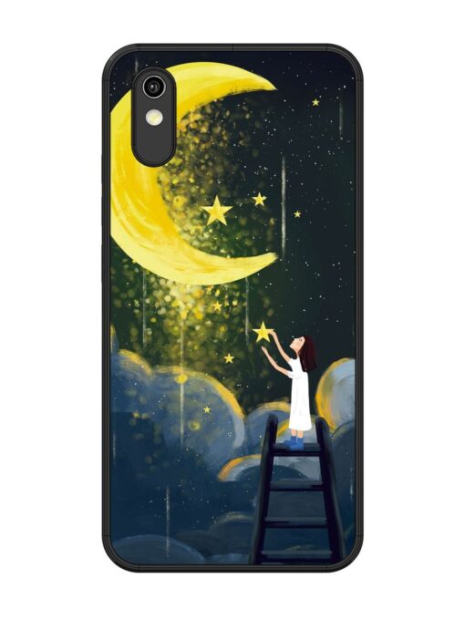 Moonlight Healing Night Illustration Glossy Metal TPU Phone Cover for Vivo Y1S Zapvi