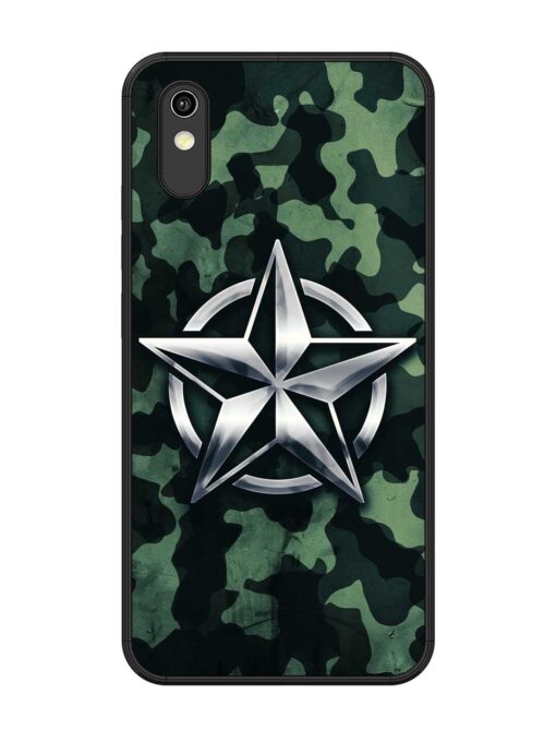 Indian Army Star Design Glossy Metal Phone Cover for Vivo Y1S Zapvi