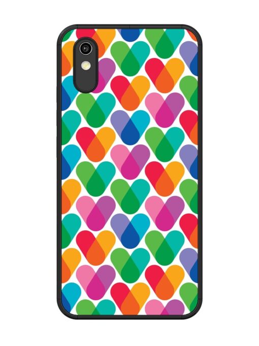 Overlapping Colors Colorful Glossy Metal TPU Phone Cover for Vivo Y1S Zapvi